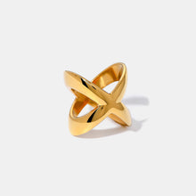 Load image into Gallery viewer, 18K Gold-Plated Crisscross Ring