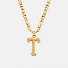 Load image into Gallery viewer, Titanium Steel Letter Pendant Necklace
