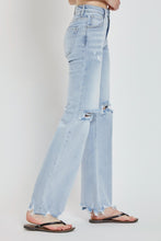Load image into Gallery viewer, RISEN Full Size High Rise Distressed Wide Leg Jeans
