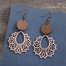 Load image into Gallery viewer, Geometric Cutout Dangle Earrings