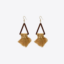 Load image into Gallery viewer, Tassel Detail Geometric Earrings