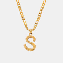 Load image into Gallery viewer, Titanium Steel Letter Pendant Necklace