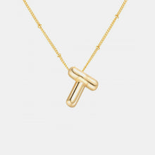 Load image into Gallery viewer, Gold-Plated Bubble Initial Necklace
