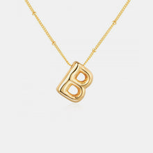 Load image into Gallery viewer, Gold-Plated Bubble Initial Necklace