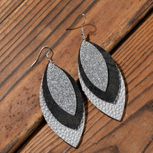 Load image into Gallery viewer, PU Leather Drop Earrings
