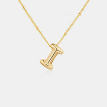 Load image into Gallery viewer, Gold-Plated Bubble Initial Necklace