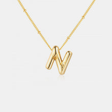 Load image into Gallery viewer, Gold-Plated Bubble Initial Necklace