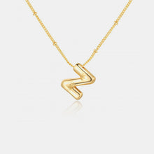 Load image into Gallery viewer, Gold-Plated Bubble Initial Necklace