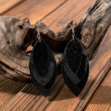 Load image into Gallery viewer, PU Leather Drop Earrings
