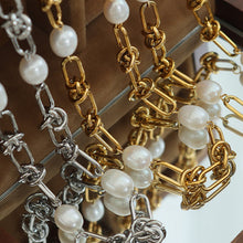 Load image into Gallery viewer, Freshwater Pearl Titanium Steel Bracelet