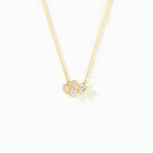 Load image into Gallery viewer, 18K Gold-Plated 925 Sterling Silver Zircon Heart Necklace