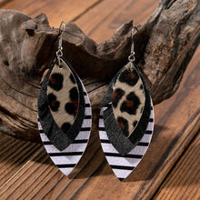 Load image into Gallery viewer, PU Leather Drop Earrings