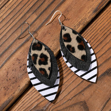 Load image into Gallery viewer, PU Leather Drop Earrings