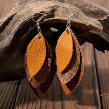Load image into Gallery viewer, PU Leather Drop Earrings