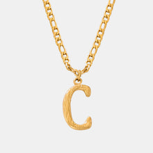 Load image into Gallery viewer, Titanium Steel Letter Pendant Necklace
