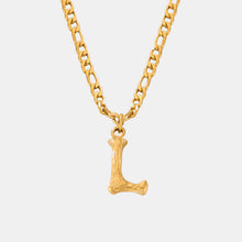 Load image into Gallery viewer, Titanium Steel Letter Pendant Necklace

