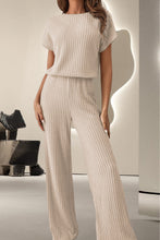 Load image into Gallery viewer, Round Neck Short Sleeve Jumpsuit
