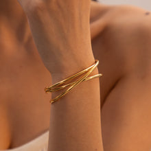 Load image into Gallery viewer, Minimalist Stainless Steel Cuff Bracelet
