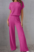 Load image into Gallery viewer, Round Neck Short Sleeve Jumpsuit

