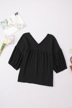 Load image into Gallery viewer, Dropped Shoulder V-Neck Blouse
