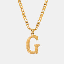 Load image into Gallery viewer, Titanium Steel Letter Pendant Necklace
