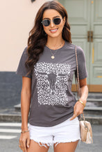 Load image into Gallery viewer, Graphic Round Neck Short Sleeve T-Shirt
