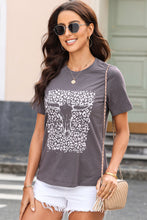 Load image into Gallery viewer, Graphic Round Neck Short Sleeve T-Shirt
