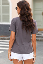 Load image into Gallery viewer, Graphic Round Neck Short Sleeve T-Shirt
